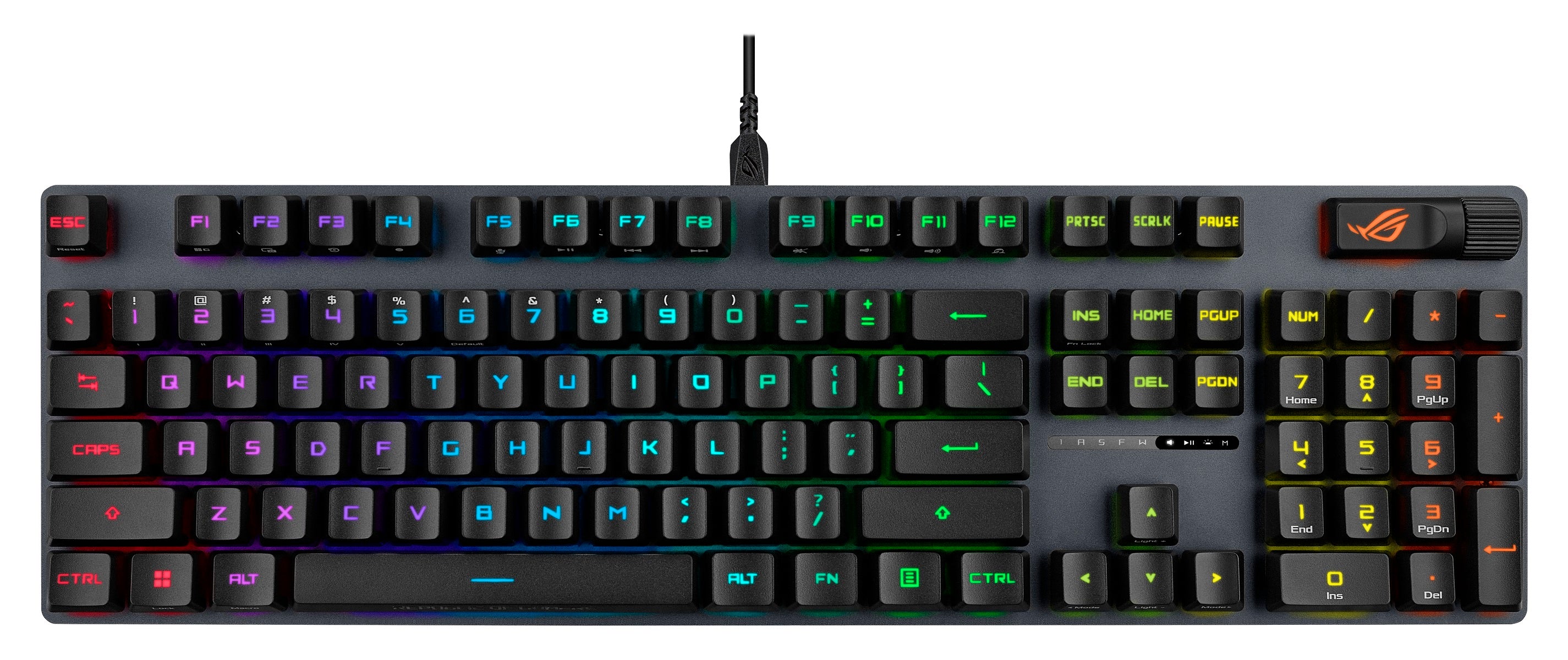ASUS ROG Strix Scope II RX Optical Mechanical Gaming Keyboard with Blue Switches - Perfect for Competitive Gaming & Typing