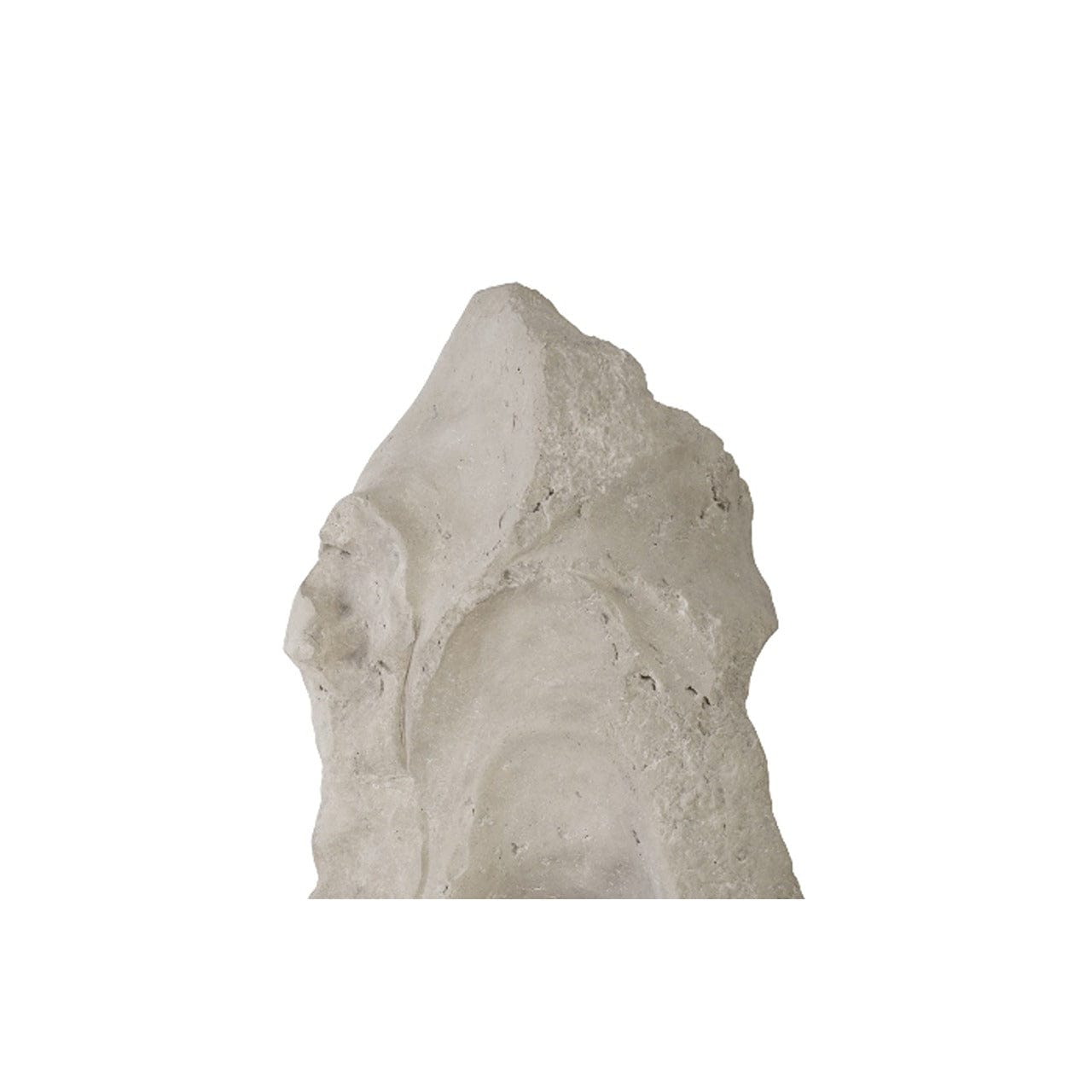 Large Cast Stone Single Hole Garden Sculpture - Perfect for Outdoor Decor, Landscaping, and Zen Garden Accents