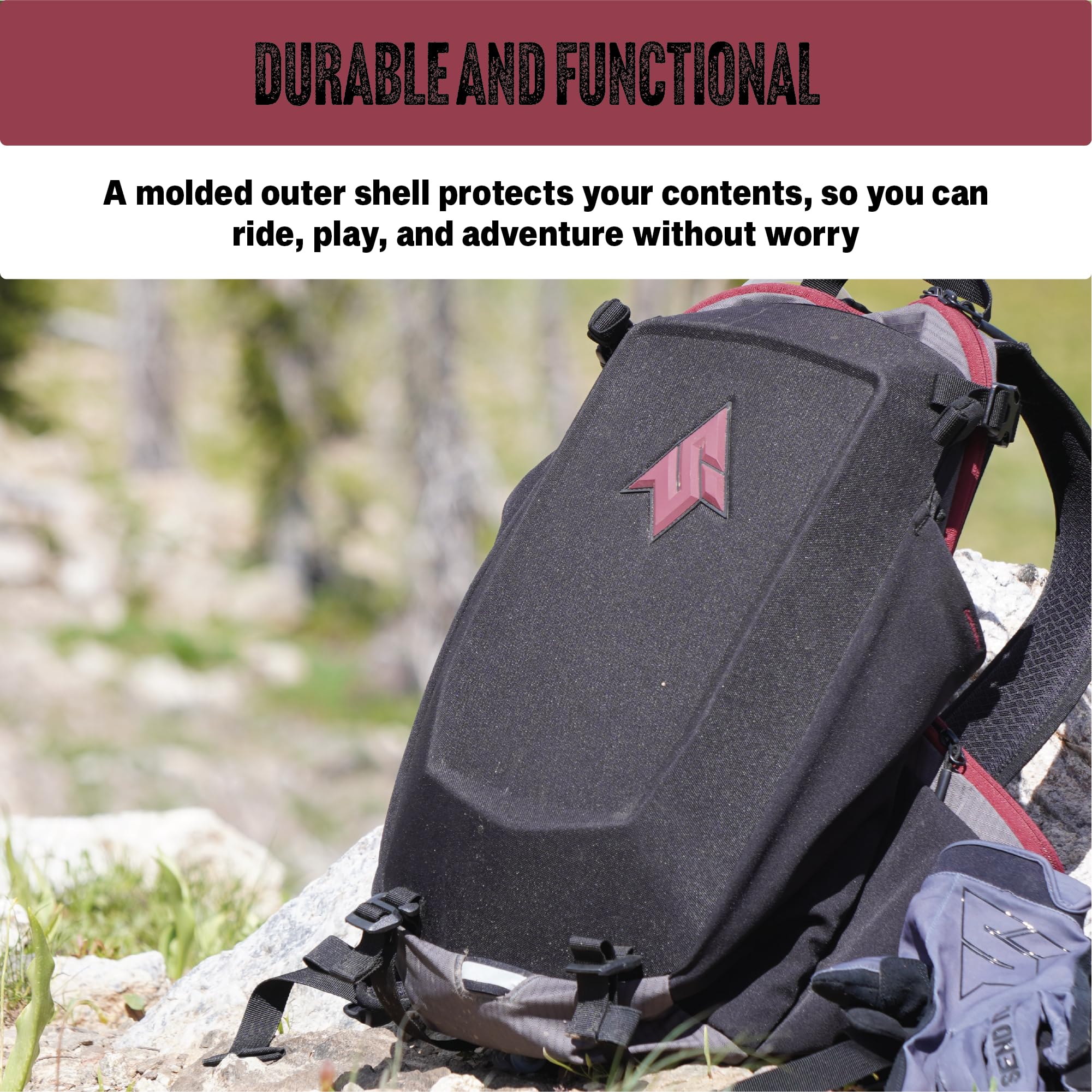 Send It Defender 15 Hydration Backpack - 15L MTB & Motorcycle Hydration Pack with Spine Protector for Men & Women - Adjustable Mountain Bike Protective Gear - Perfect for Trail Riding, Enduro & Adventure Cycling