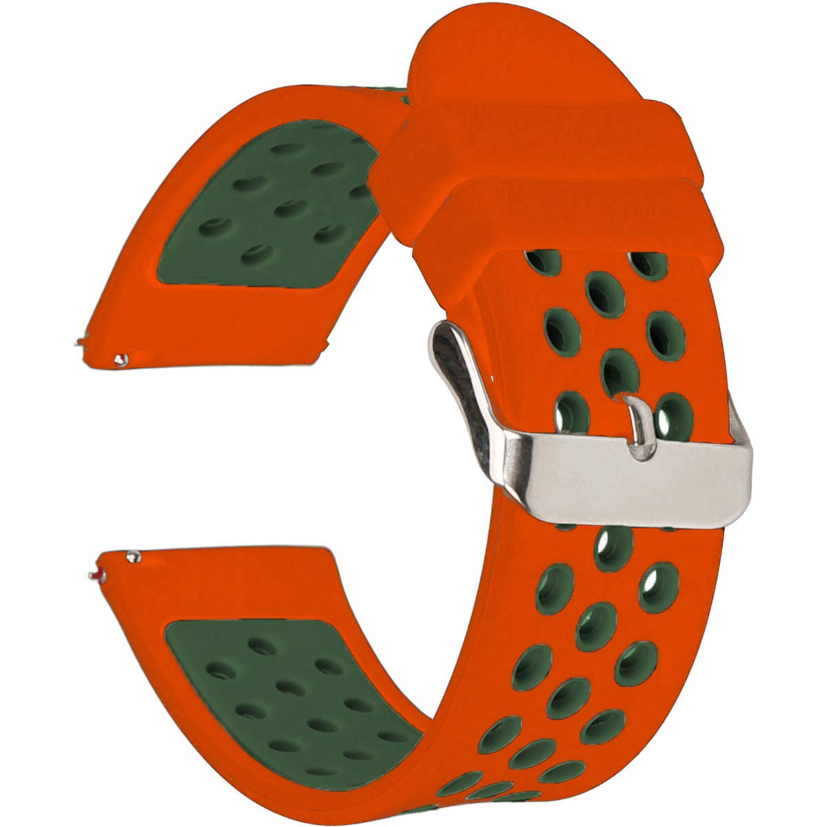 Universal 18mm 20mm 22mm 24mm Silicone Watch Band Replacement - Quick Release Rubber Strap for Men & Women - Perfect for Sports, Fitness & Everyday Wear