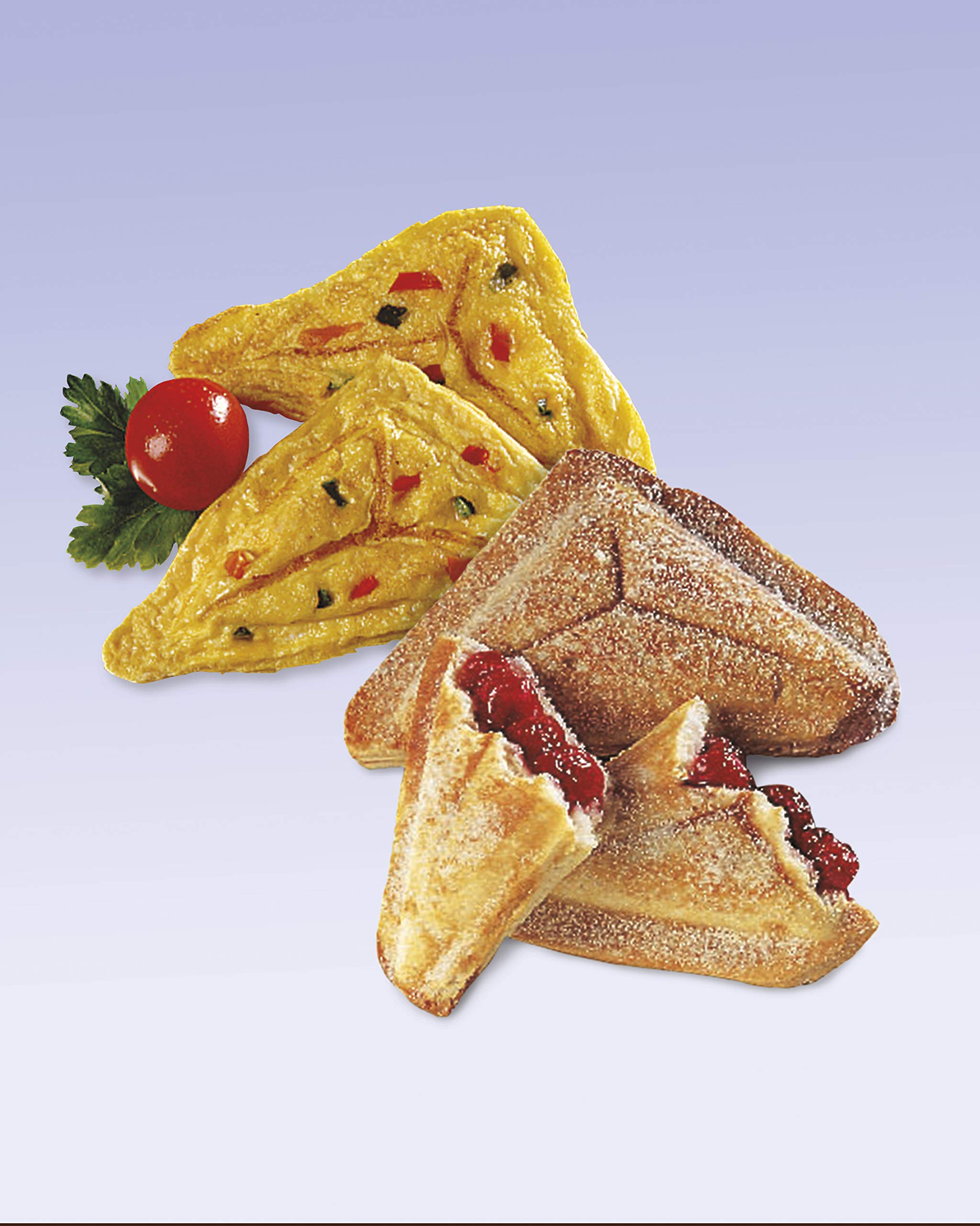 Proctor Silex 2-Slice Sandwich Toaster & Omelet Maker - White (25408Y) | Perfect for Breakfast, Grilled Cheese & Quick Snacks at Home or Office