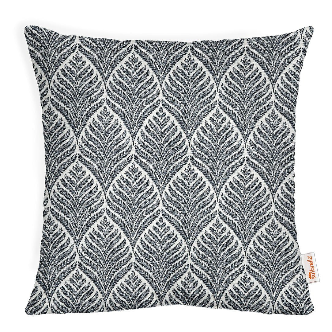 Sunbrella Linnaeus Designer Square Throw Pillow - 18x18 Inch Indoor Outdoor Decorative Cushion for Sofa, Patio, Bedroom - Waterproof & UV Resistant
