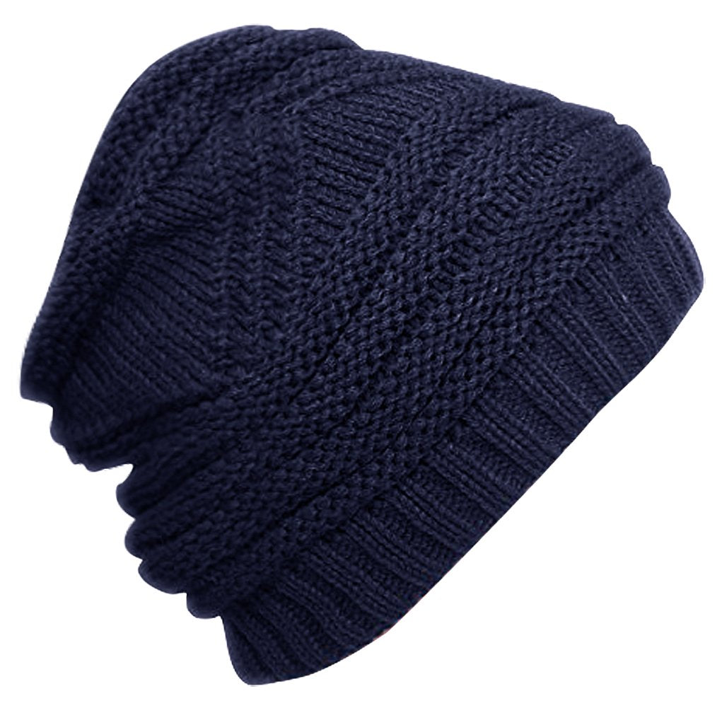 Trendy & Warm Zig Zag Crochet Knit Beanie Scarf Convertible - Winter Unisex Hat & Neck Warmer for Outdoor Activities, Skiing, Hiking