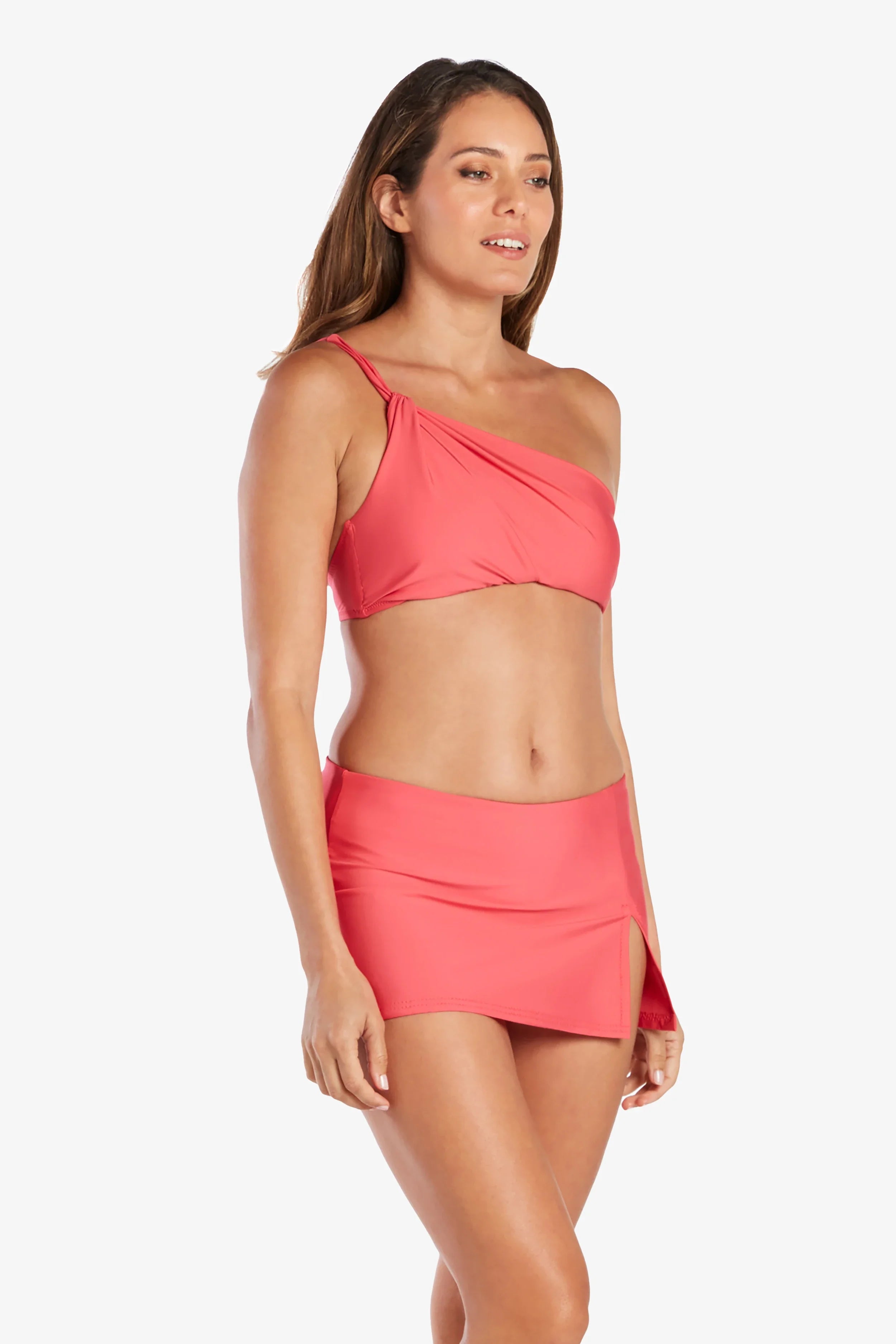 Toga Bra for Women - Comfortable Wireless Lace Bralette in Watermelon Pink | Perfect for Yoga, Sleepwear and Everyday Wear