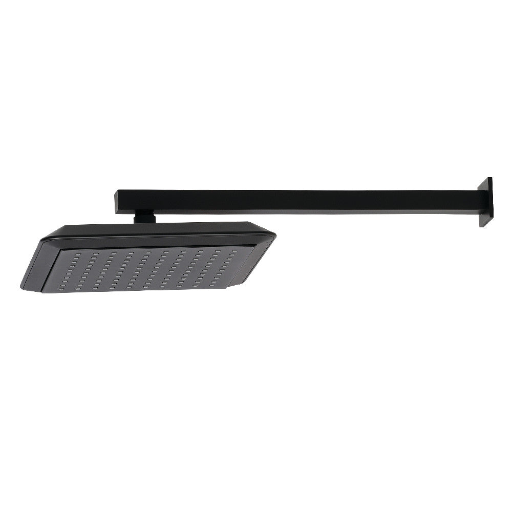 Kingston Brass K251A0CK Claremont 9 5/8 Inch Square Shower Head with Adjustable Shower Arm - Modern Bathroom Upgrade for Luxurious Spa-Like Experience