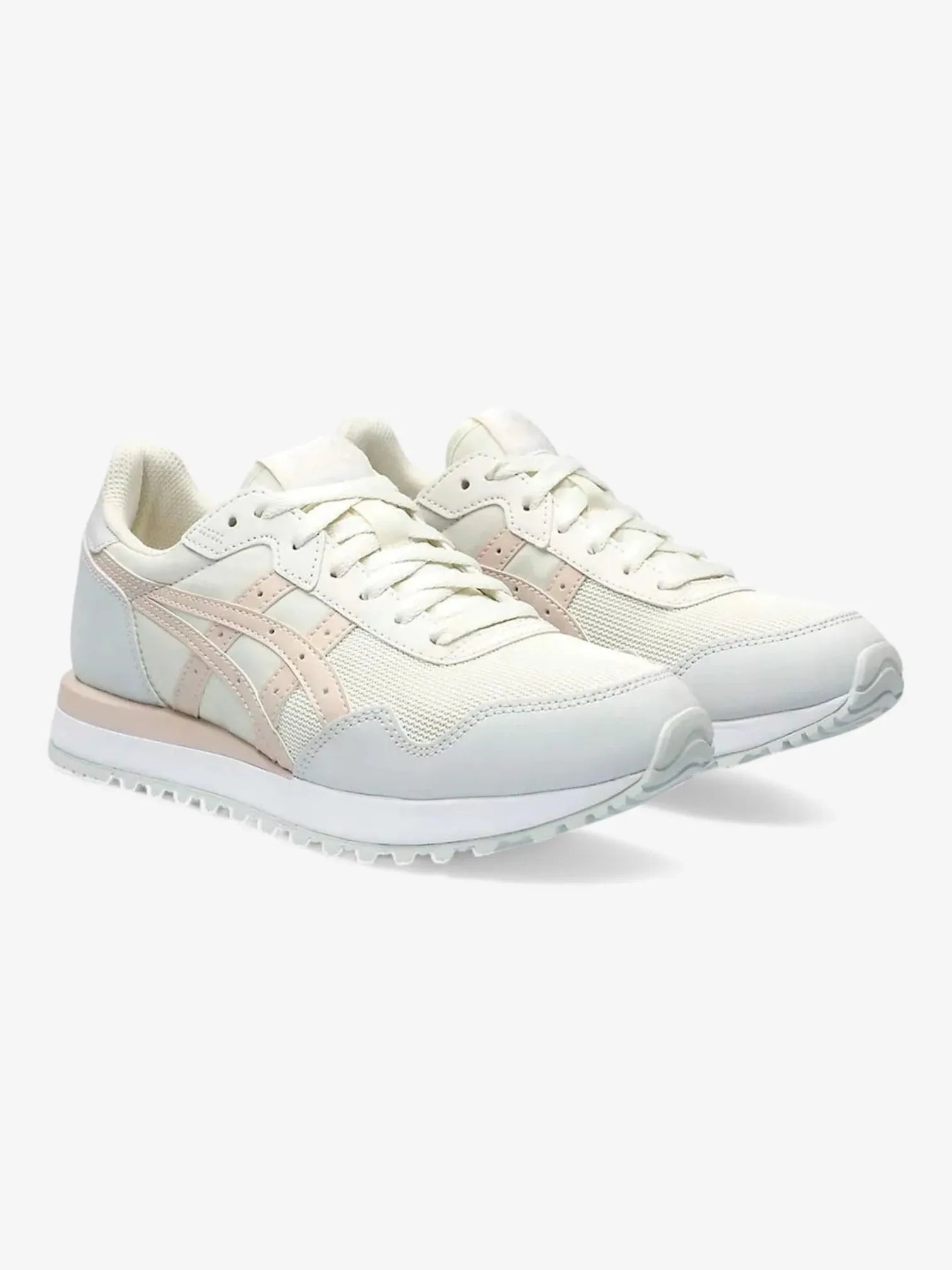 ASICS Women's Tiger Runner II Running Shoes - White/Beige | Lightweight & Cushioned for Jogging, Gym Workouts & Daily Wear