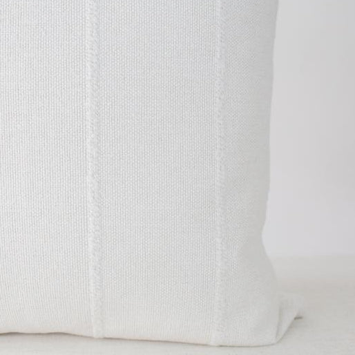 Loren Stripe Pillow Cover - Decorative Throw Pillow Case for Sofa, Bed, Couch - Soft Cotton Linen Blend - 18x18 Inches - Modern Home Decor for Living Room, Bedroom, Nursery