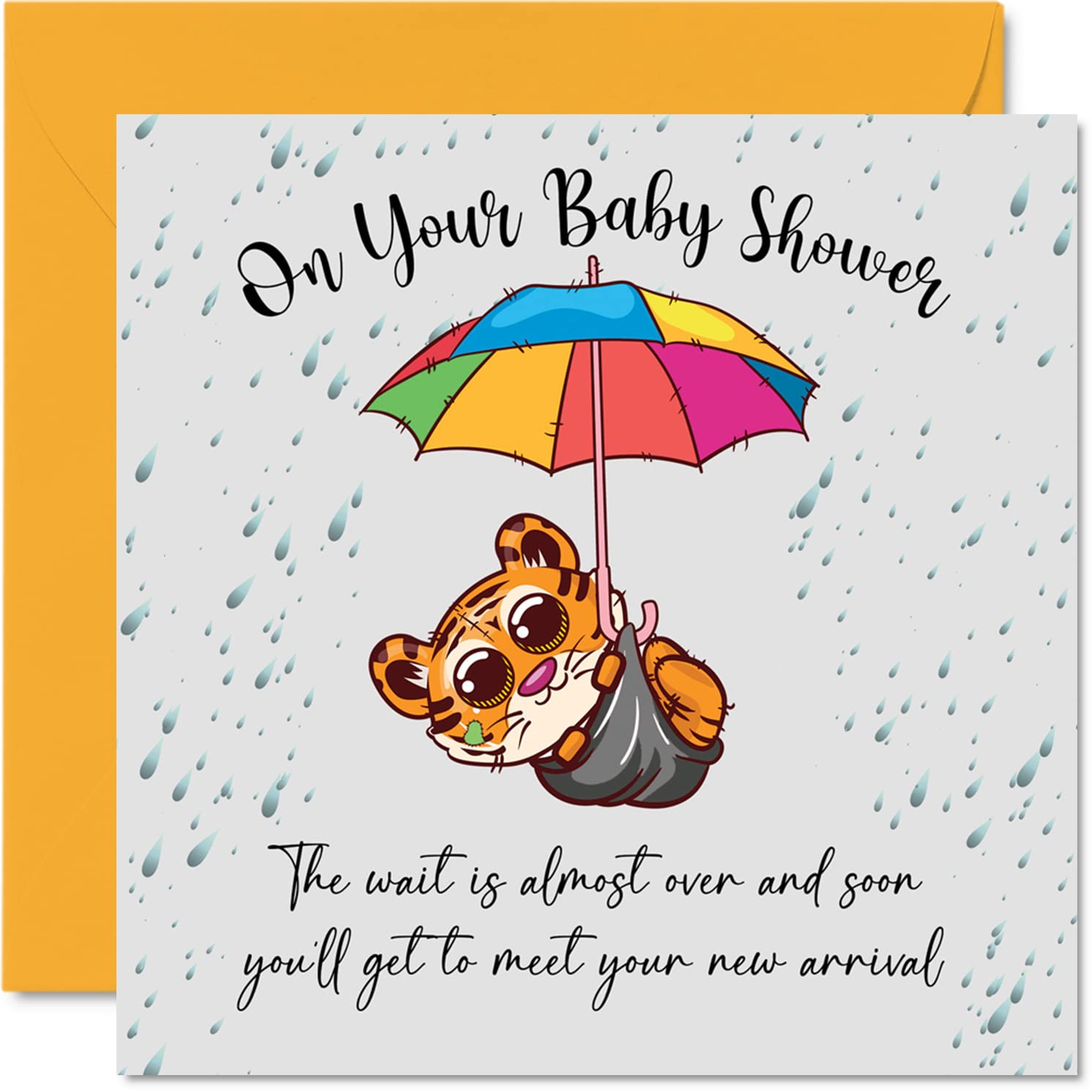 Unisex New Baby Greeting Cards - Baby Shower Congratulations Cards for Newborns, Parents & Welcoming Gifts (145mm) - Perfect for Baby Showers, Newborn Celebrations & Thoughtful Home Gifts