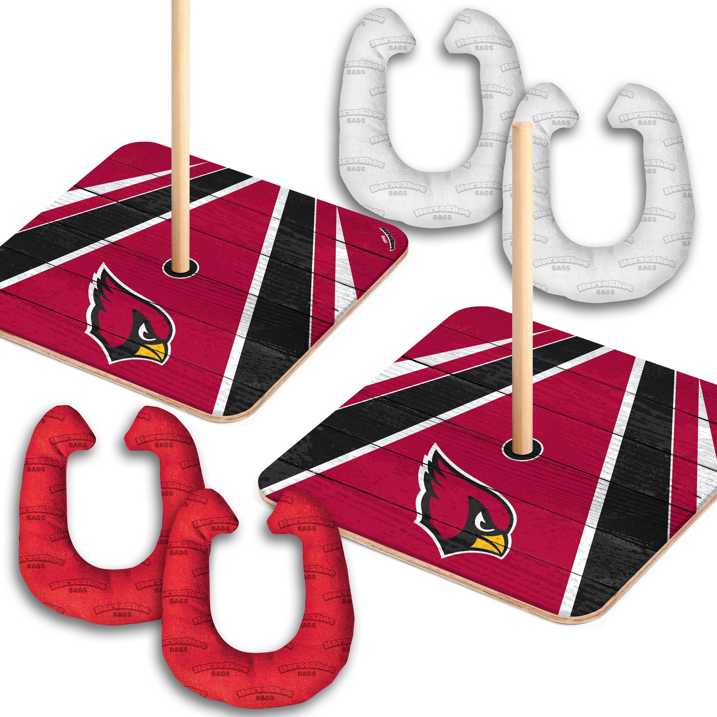 YouTheFan NFL Arizona Cardinals Horseshoe Crossbody Bag - Stylish Team Logo Purse for Women & Men - Perfect for Game Day, Travel & Casual Outings