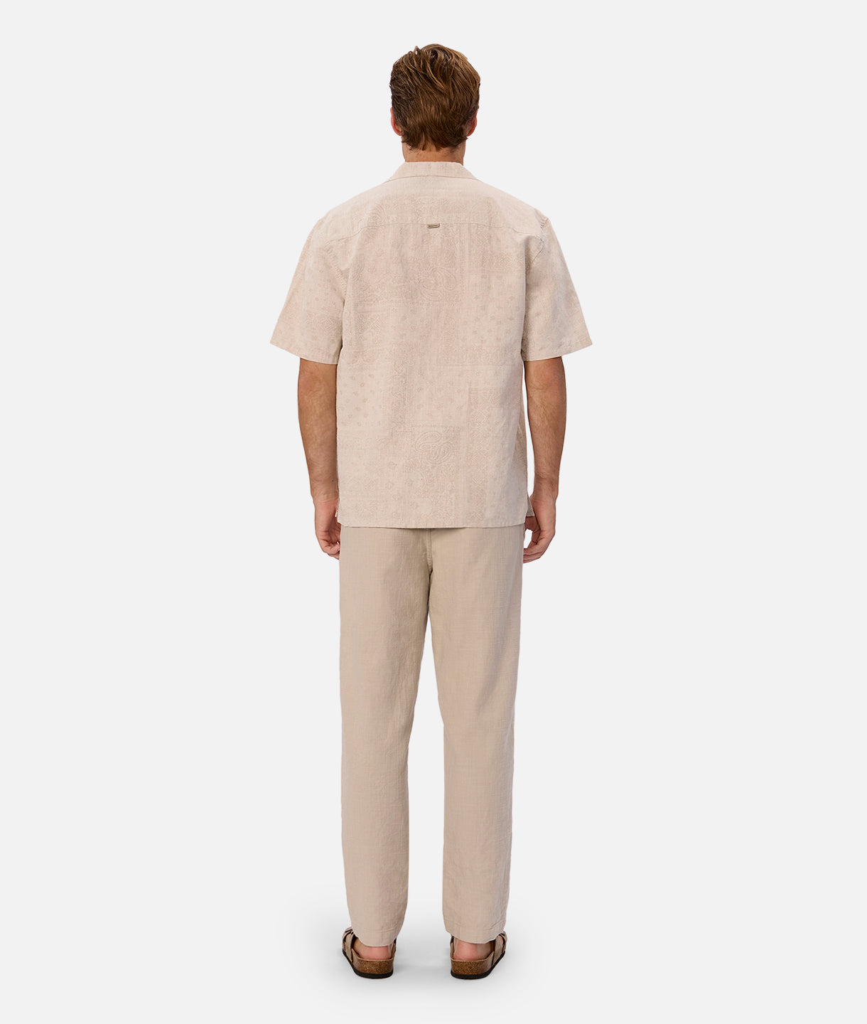 Winona Short Sleeve Shirt in Sand Wheat - Casual Summer Tops for Women | Perfect for Beach Outings & Weekend Wear
