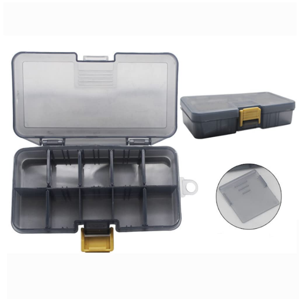 4PCS Fishing Tackle Storage Box - 5.4x3.2x1.2 Inch Waterproof Hard Plastic Bait Organizer for Lures, Hooks & Fishing Accessories - Compact Portable Case for Outdoor Fishing, Camping & Boat Trips