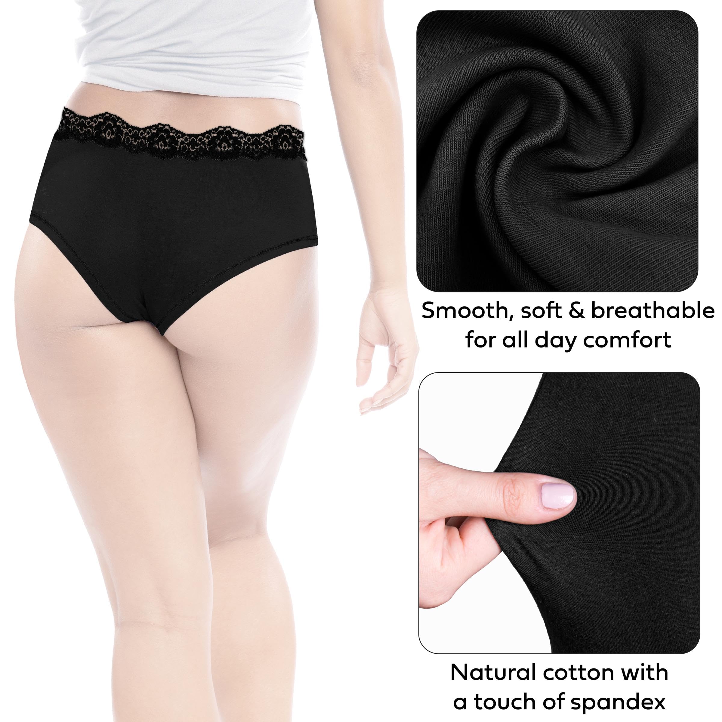 Sexy Women's Cotton Boyshort Panties 10-Pack - Soft Stretch Lace Underwear for Everyday Comfort | Perfect for Sleep, Lounge & Intimate Moments