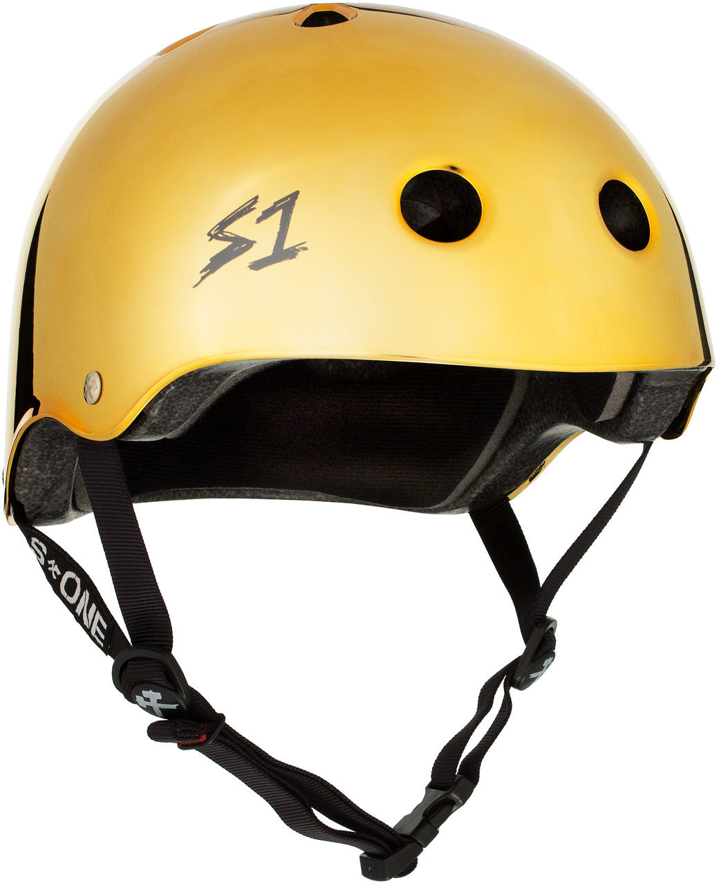 S1 Lifer Helmet - Gold Mirror Motorcycle Helmet for Men & Women - High Impact Protection - DOT Approved - Perfect for Street Biking, Cruising & Commuting