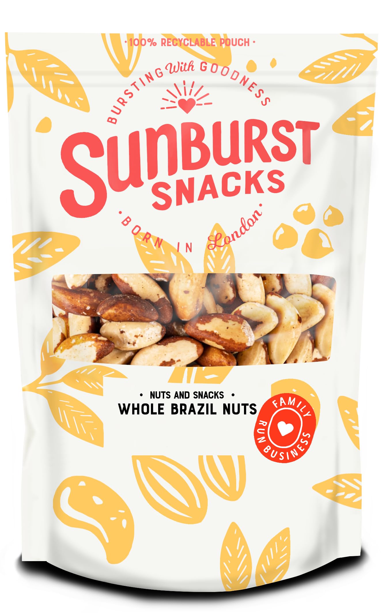 Premium Raw Brazil Nuts - Whole, Fresh & Unsalted (500g) | High in Selenium & Healthy Fats | Perfect for Snacking, Baking & Vegan Recipes