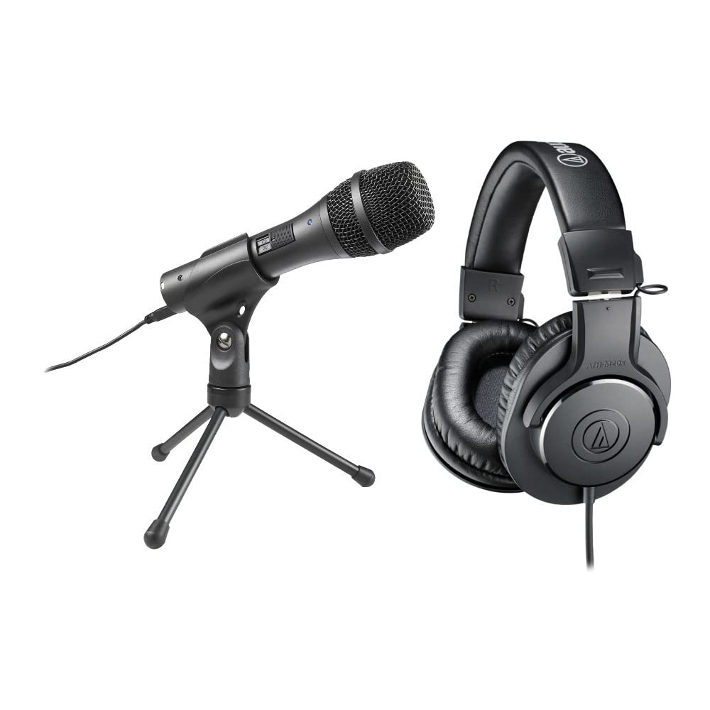 Audio-Technica AT-EDU25 Home Office & Online Learning Bundle - Professional AT2005USB Cardioid Mic & ATH-M20x Studio Headphones for Zoom Meetings, Podcasting & Remote Classes
