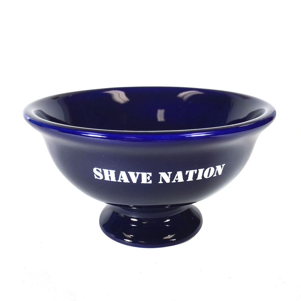 Shave Nation Premium Ceramic Shaving Lather Bowl for Men - Custom Shaving Bowl for Thick Lather & Smooth Shave - Perfect for Wet Shaving & Barber Shop Use
