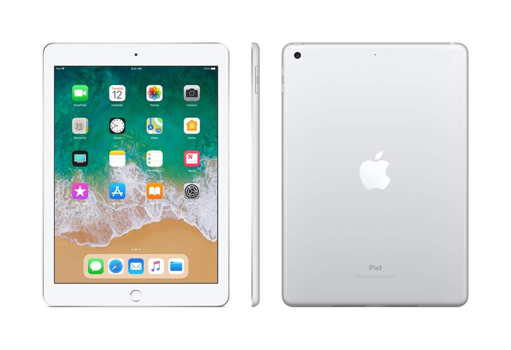 Refurbished Apple iPad (2017 Model) - 128GB WiFi Tablet in Silver | Perfect for Work, Study & Entertainment