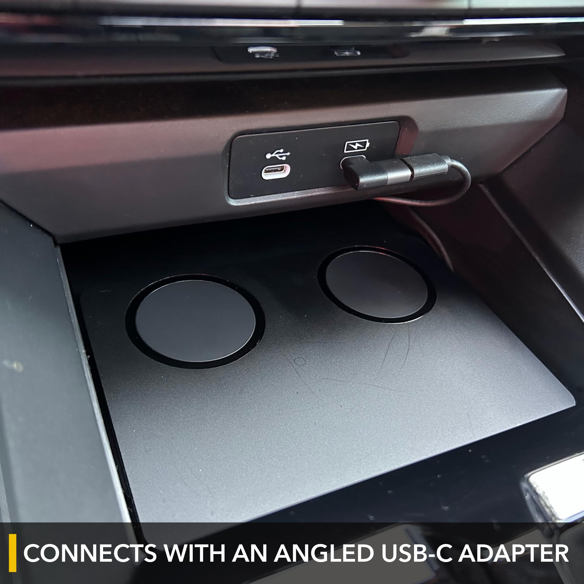 Magnetic Wireless Phone Charger for Honda Accord 2023-2025 | Matte Black Magsafe Charging Pad Compatible with iPhone 16/15/14/13/12 | Fast Charging Center Console Mount for Car, Office & Home Use