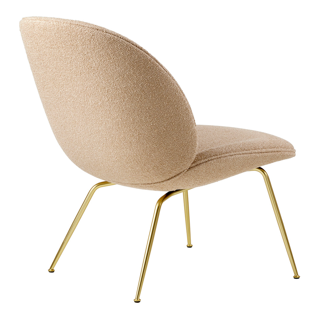 Modern Beetle Lounge Chair with Conic Base - Stylish Mid-Century Accent Chair for Living Room, Bedroom, or Office - Perfect for Relaxing & Reading