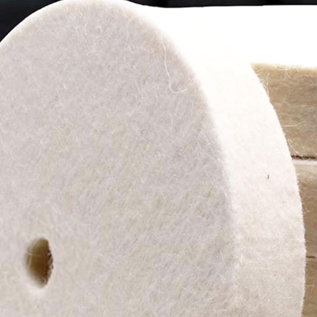 6 Inch Soft Felt Buffing Wheel with 5/8 Inch Arbor Hole - Compressed Wool Polishing Wheels for Bench Grinder & Die Grinder - Perfect for Metal Polishing, Jewelry Making & DIY Projects