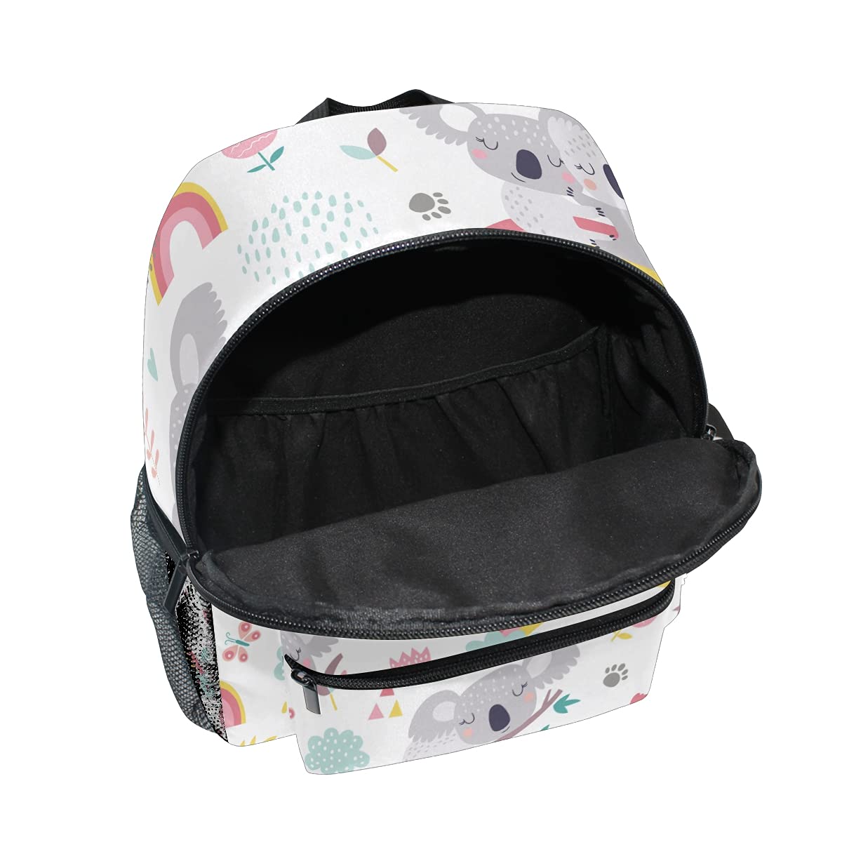 ODAWA Personalized Preschool Backpack with Name - Cute Rainbow Koala Design for Toddlers & Kids | Durable School Backpack for Kindergarten, Daycare & Travel