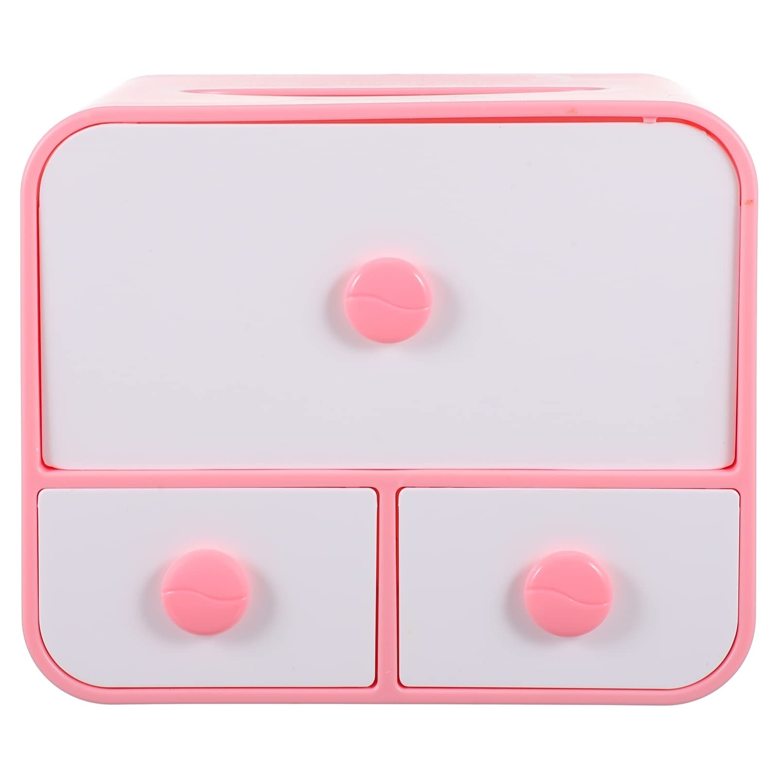 WINOMO 3-Tier Mini Desktop Organizer - Cosmetic Storage Drawers, Tabletop Organizer for Office, Bathroom, Jewelry & Hair Accessories | Perfect for Makeup, Skincare & Small Item Organization at Home or Work