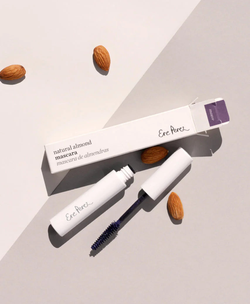Ere Perez Natural Almond Mascara in Mauve - Vegan & Cruelty-Free Volumizing Mascara for Sensitive Eyes | Perfect for Everyday Wear & Special Occasions