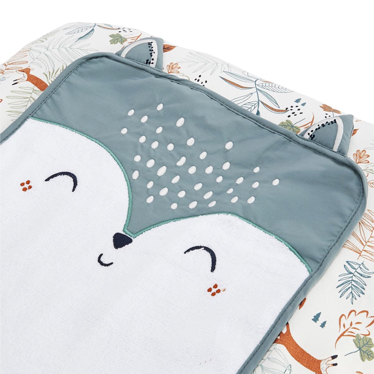 Petit Béguin Waterproof Changing Mat Cover with 2 Soft Pads - Baby Diaper Changing Station Essentials for Nursery, Travel & On-the-Go (Montreal)