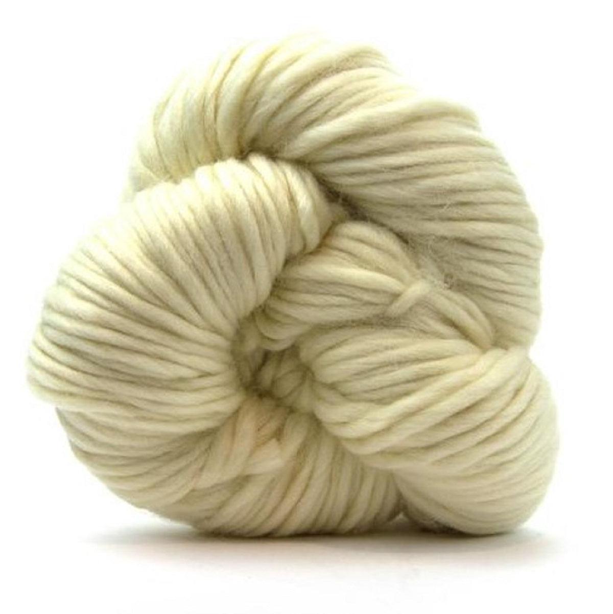 Natural Undyed Merino Super Bulky Chunky Weight Yarn - 200g Hank (140 Yards) for Knitting & Crocheting Warm Winter Scarves, Hats & Blankets