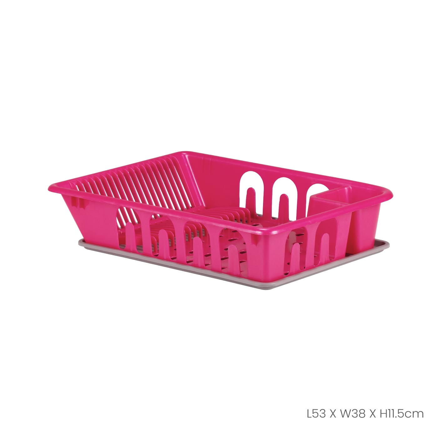 Stainless Steel Dish Drainer with Drying Tray - 4812P - Space Saving Kitchen Organizer for Countertop, Sink, and Small Spaces - Perfect for Drying Dishes, Utensils, and Cookware