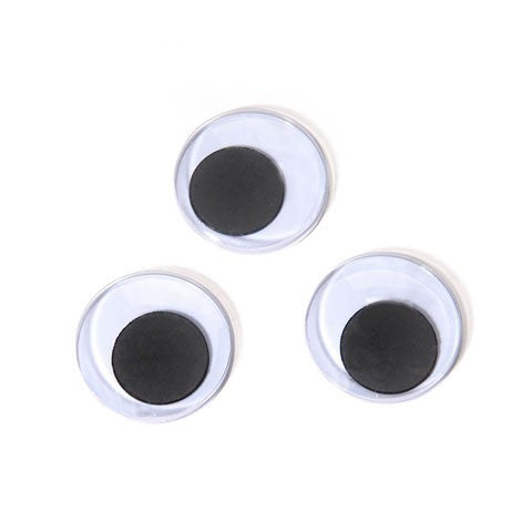 20mm Black Eye Stickers for Makeup & Costumes - Perfect for Halloween, Cosplay, and Theatrical Performances