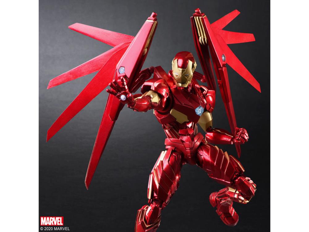 Bring Arts Marvel Universe Variant Iron Man Action Figure by Square Enix - Collectible Superhero Toy for Display & Play | Perfect for Marvel Fans & Collectors