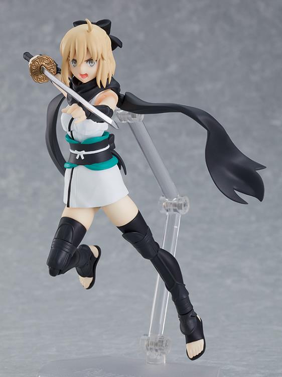 Fate/Grand Order Figma #521 Saber Okita Souji Action Figure - Anime Collectible for Display & Cosplay