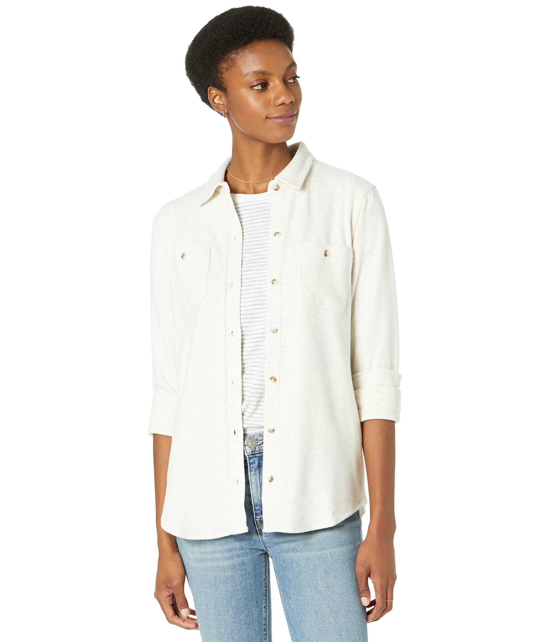 Faherty Women's Legend Sweater Shirt - Cozy Knit Pullover for Casual Wear & Layering | Perfect for Fall, Winter & Outdoor Activities