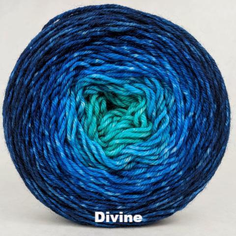 Knitcircus Yarns Under The Sea Gradient Yarn - Hand Dyed Ready to Ship for Knitting & Crocheting Projects - Perfect for Scarves, Shawls and Ocean-Inspired Crafts