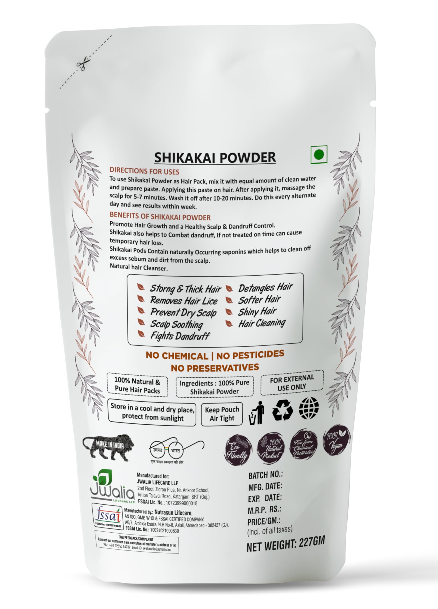 MYHERB 100% Organic Shikakai Powder (Acacia Concinna) - 8oz Natural Hair Conditioner & Cleanser for Men & Women | Promotes Hair Growth & Scalp Health | Ideal for DIY Hair Masks, Ayurvedic Treatments & Natural Hair Care Routine