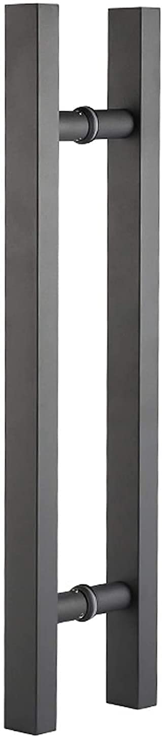 FXBFAG Square Ladder Pull Handle - Stainless Steel Push-Pull Door Handle for Entrance, Shower, Wood, Glass, Office & Store Doors - Interior & Exterior Use - Perfect for Modern Homes, Commercial Spaces & Bathroom Installations