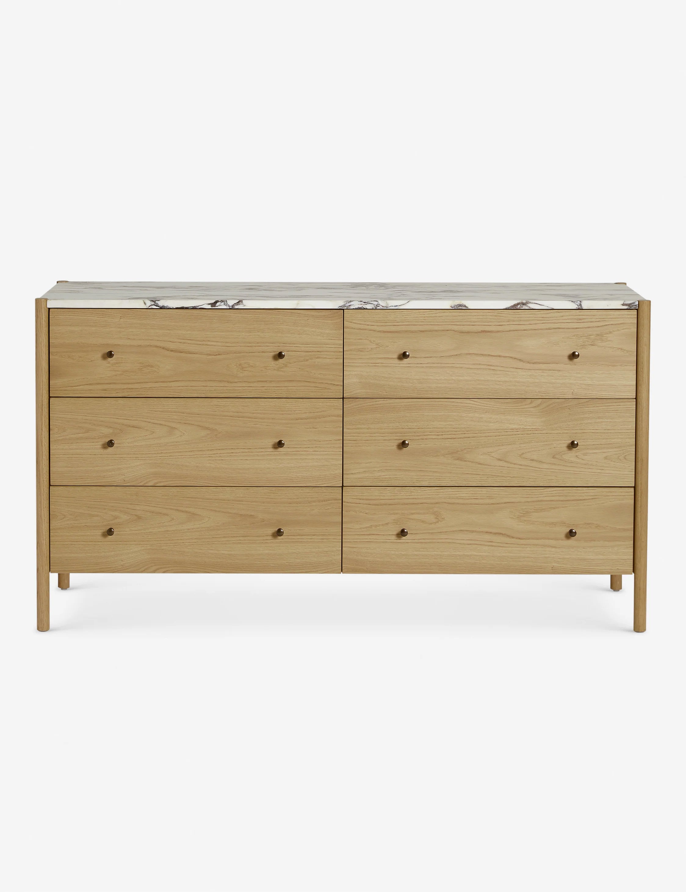 Philana Dresser - Modern 6-Drawer Wooden Dresser for Bedroom, Living Room & Office - Stylish Storage Furniture for Home Organization
