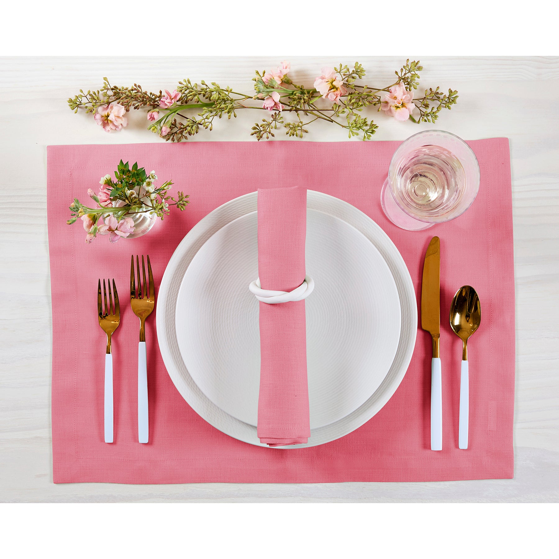Premium Fete Placemats Set of 6 - Waterproof & Washable Table Mats for Dining - Elegant Home Decor for Parties, Holidays & Everyday Use
