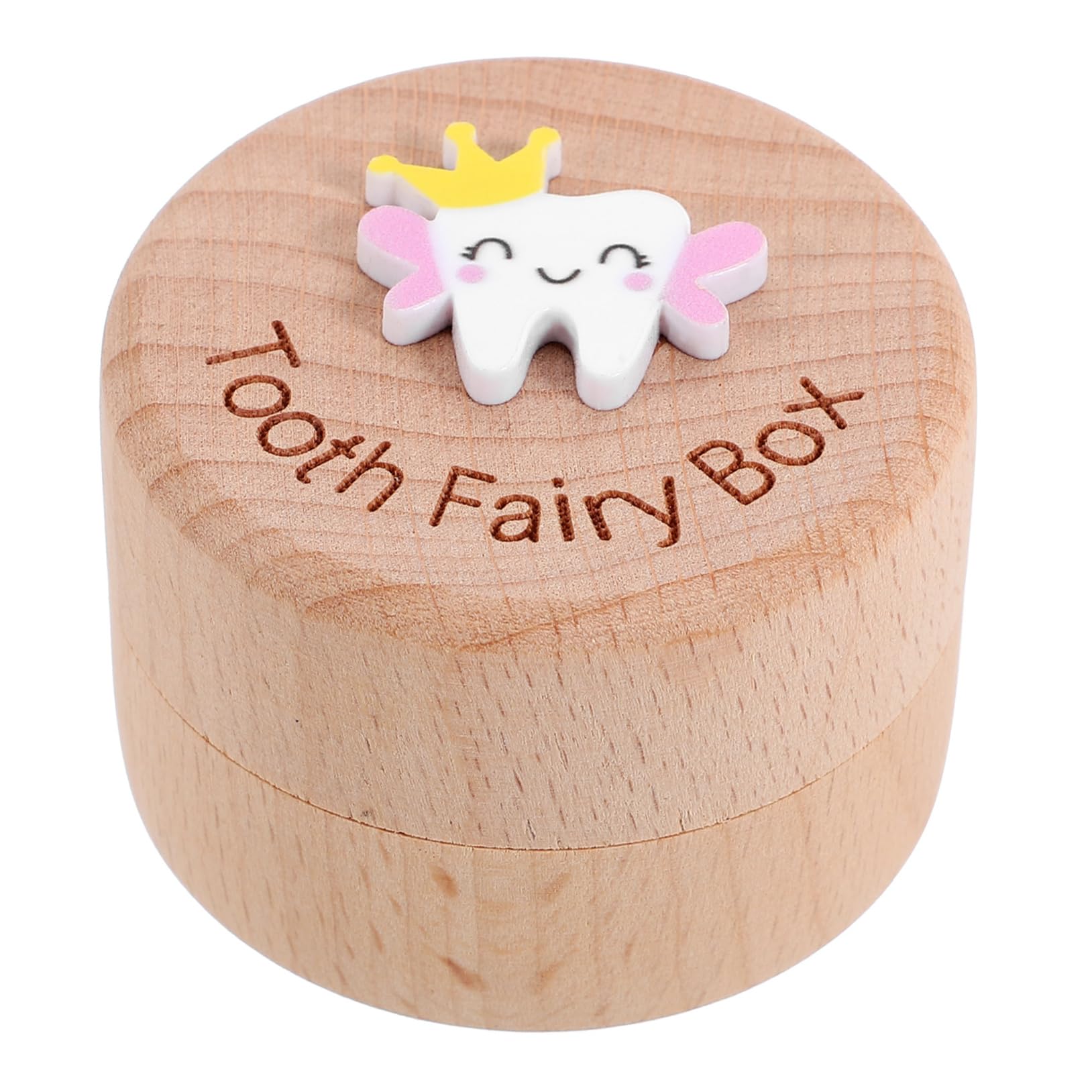 VOSAREA Wooden Tooth Box for Kids - Children's Tooth Holder & Baby Teeth Storage Organizer - Perfect for Tooth Fairy Gifts, First Lost Tooth Keepsake, and Memory Preservation