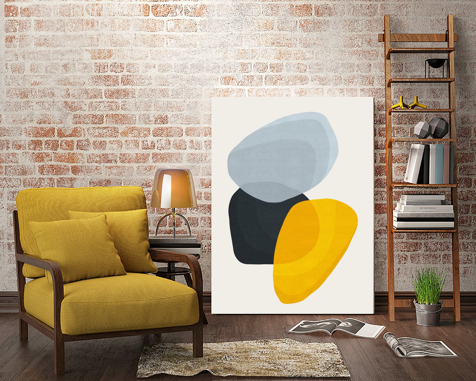 Abstract XVII Wall Art - Modern Canvas Painting for Home & Office Decor | Perfect for Living Room, Bedroom, or Workspace