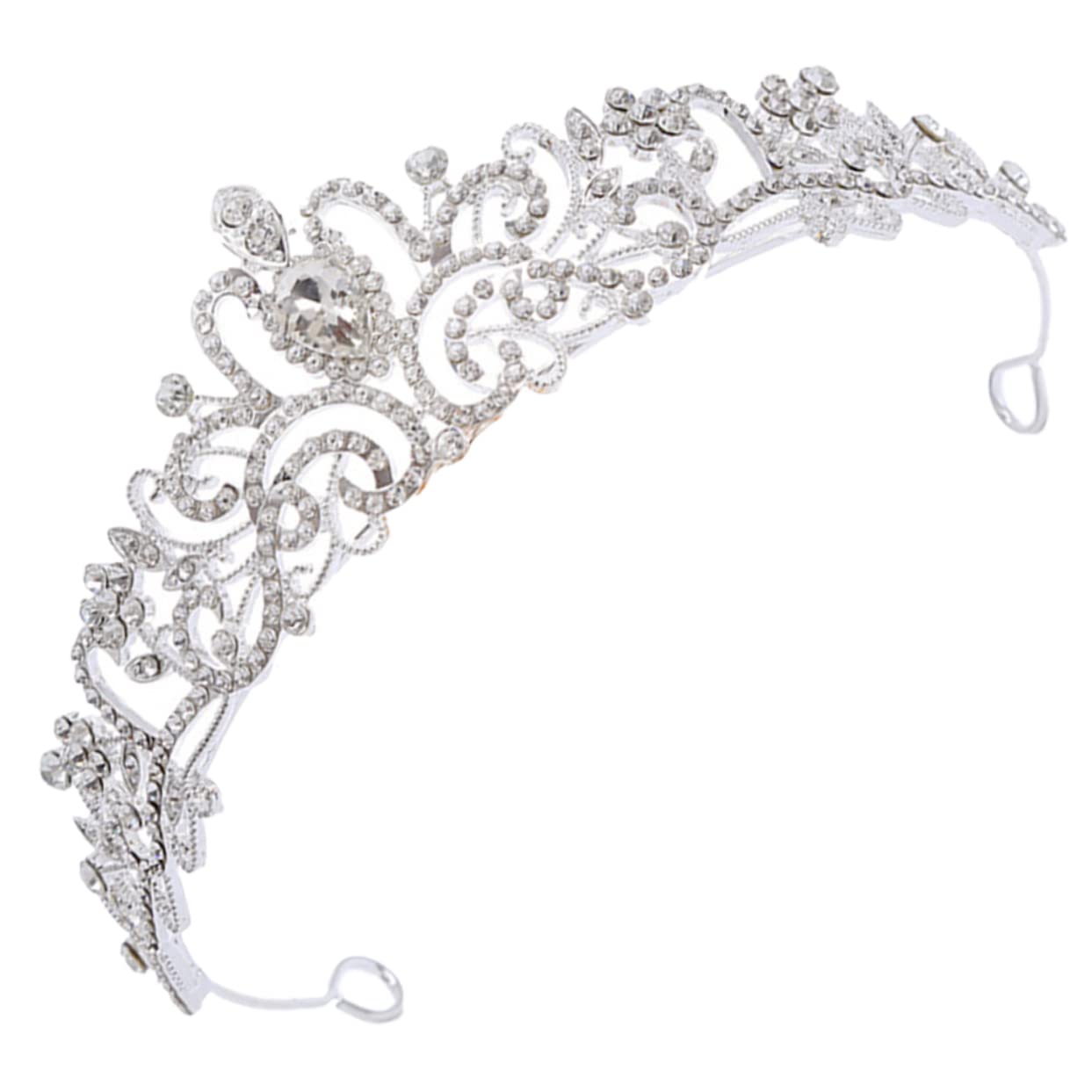 FOMIYES 5pcs Rhinestone Crystal Crown Headpieces - Vintage Wedding Tiara for Brides, Flower Girls & Birthday Princess | Elegant Bridal Accessories for Weddings, Parties & Special Occasions