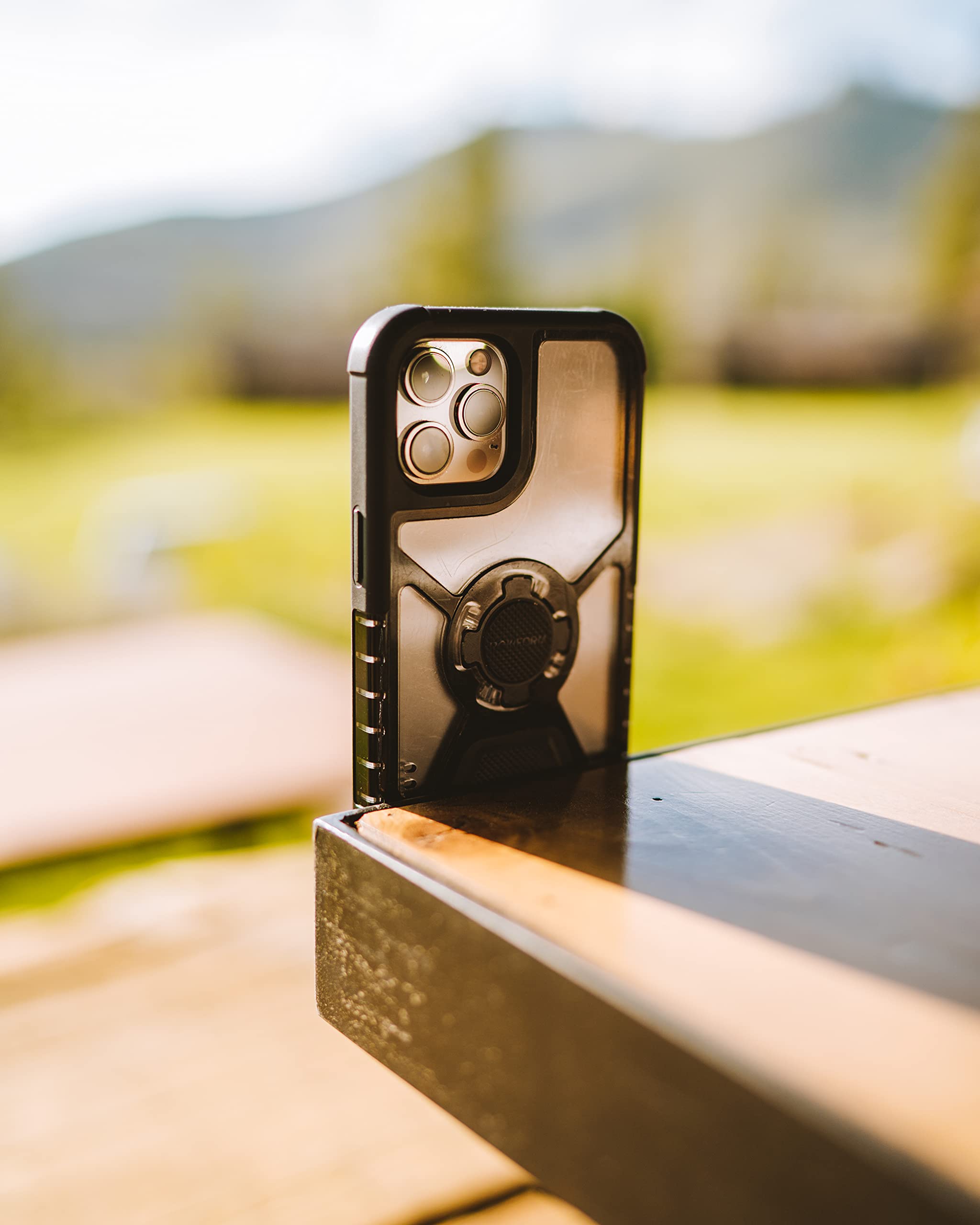 ROKFORM iPhone 12 Pro Max Magnetic Protective Case with Twist Lock - Slim Shockproof Crystal Clear Case for Apple Smartphone, Perfect for Outdoor Adventures and Daily Use