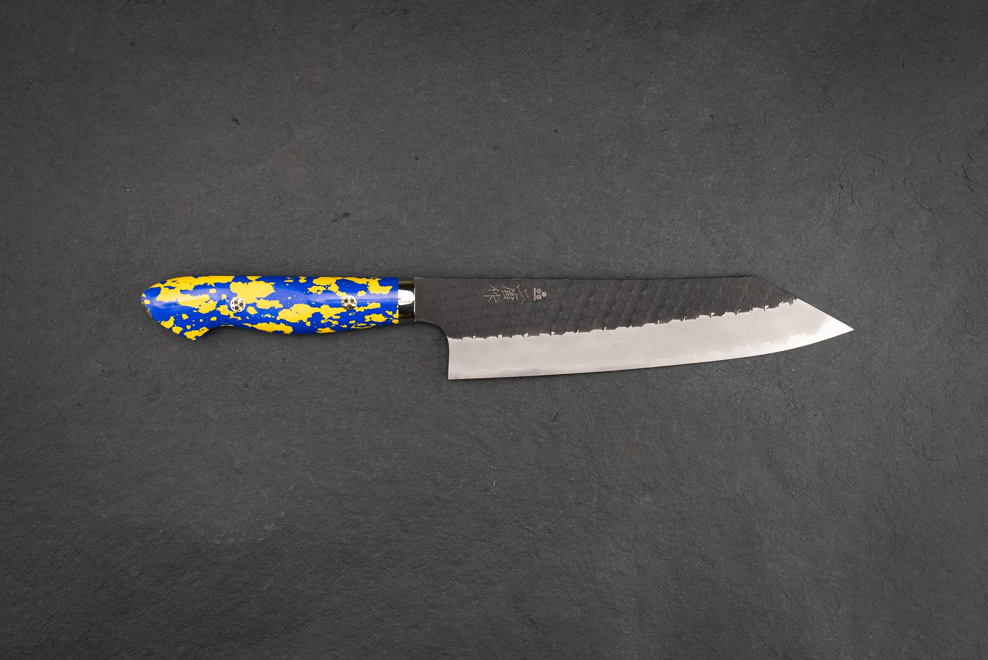 Nigara SG2 Kurouchi Tsuchime Western Kiritsuke Gyuto 210mm Japanese Chef Knife - High Carbon Stainless Steel Kitchen Knife for Professional Chefs & Home Cooking, Perfect for Slicing, Dicing & Chopping Vegetables, Meat & Fish