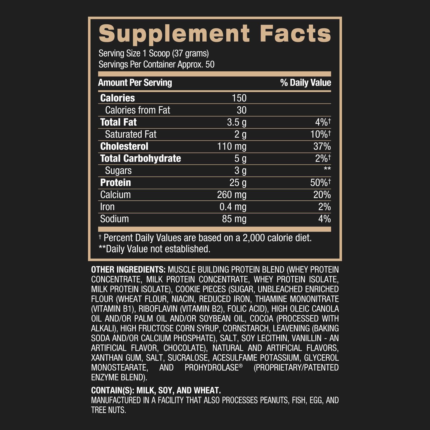 BPI Sports Whey HD Ultra Premium Protein Powder - Milk and Cookies Flavor, 4.1lb (1.86kg) for Muscle Recovery & Post-Workout Nutrition | Gym Supplement for Athletes & Fitness Enthusiasts