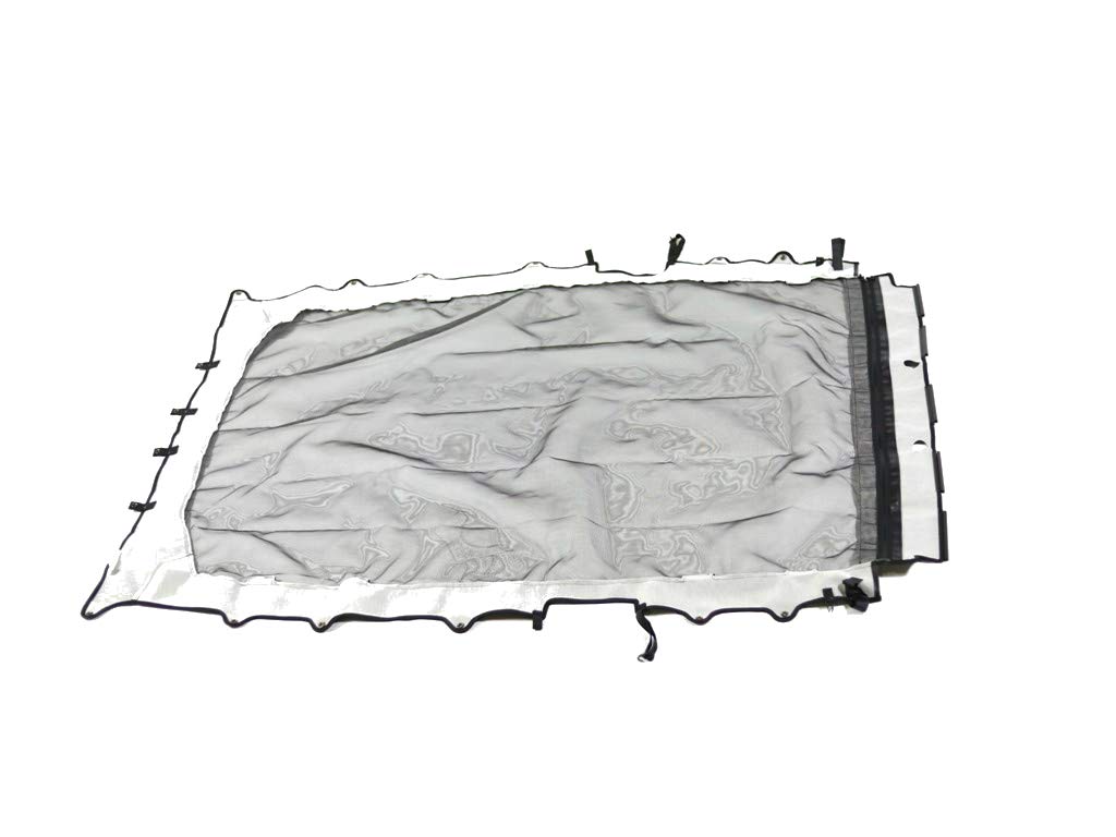 Mopar 82215390AB Mesh Sun Bonnet for Jeep Wrangler JL 4-Door Models - UV Protection & Shade for Off-Roading, Beach & Summer Driving