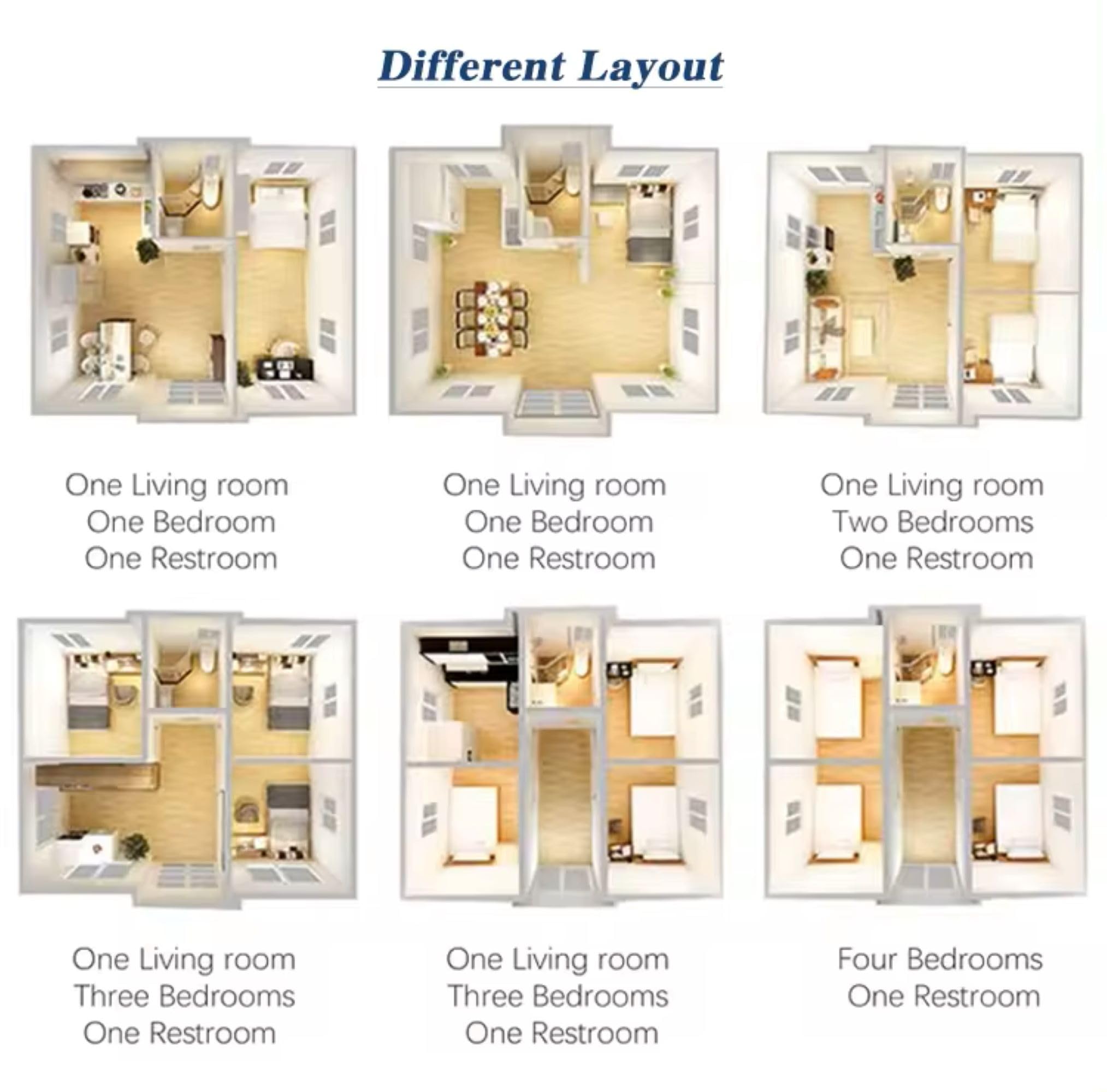 Expandable Prefab Tiny House - 40FT Portable Container Home with 1 Bathroom, 1 Kitchen & Spacious Hall | Foldable Modular Living Space for Small Families & Guest Houses | Perfect for Backyard Offices, Vacation Homes & Tiny House Living
