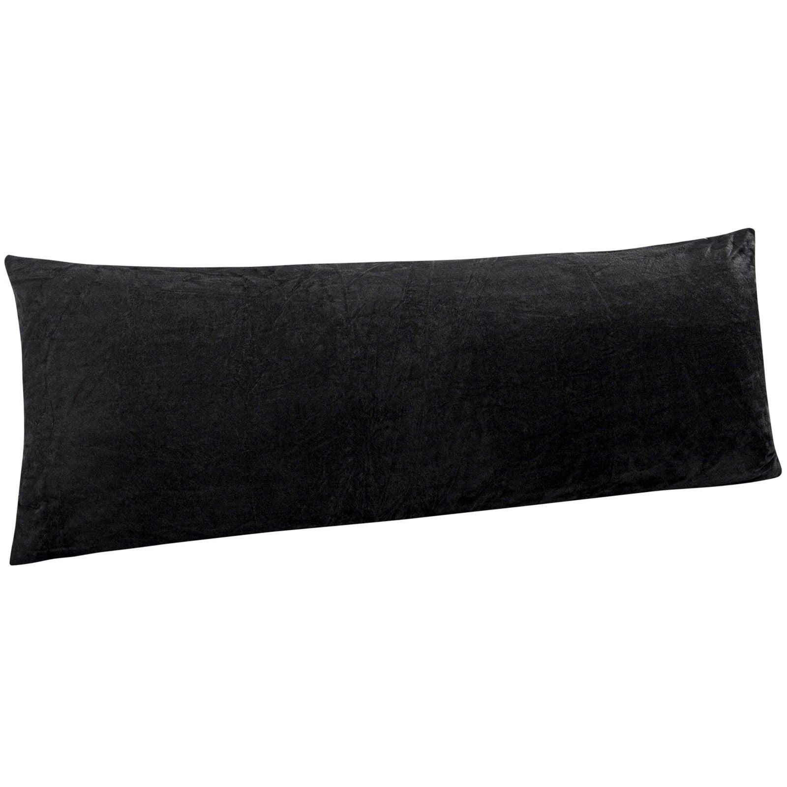 NTBAY Premium Zippered Velvet Body Pillow Cover - Soft & Breathable for Ultimate Comfort - Perfect for Bed, Sofa, Reading Nook and Pregnancy Support