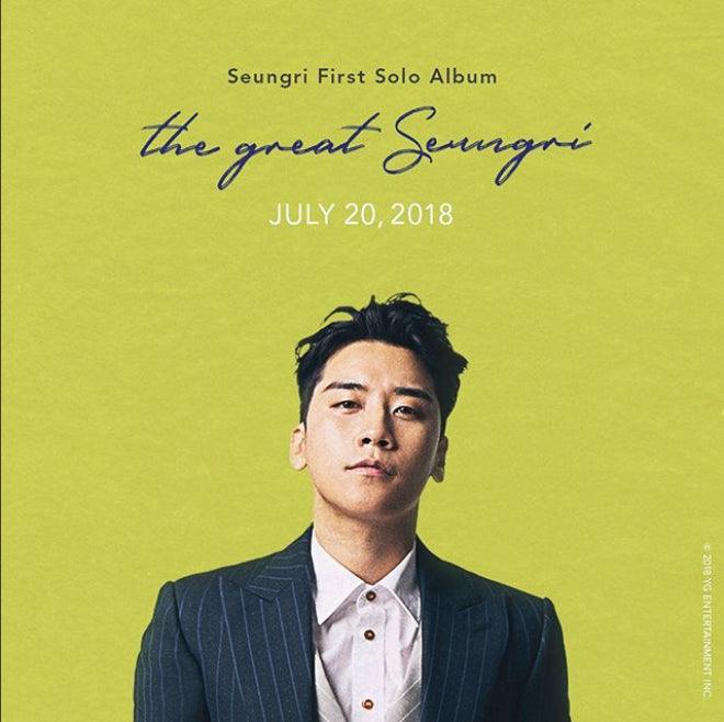 BIGBANG SEUNGRI 1st Solo Album 'THE GREAT SEUNGRI' - K-Pop Music CD for Fans, Collectors & Gift Giving | Perfect for Birthday Presents, K-Pop Collections & Music Enthusiasts