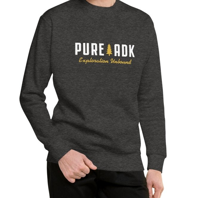 PureADK Logo Crew Sweatshirt - Cozy Unisex Pullover for Men & Women | Perfect for Casual Wear, Outdoor Adventures & Street Style Fashion